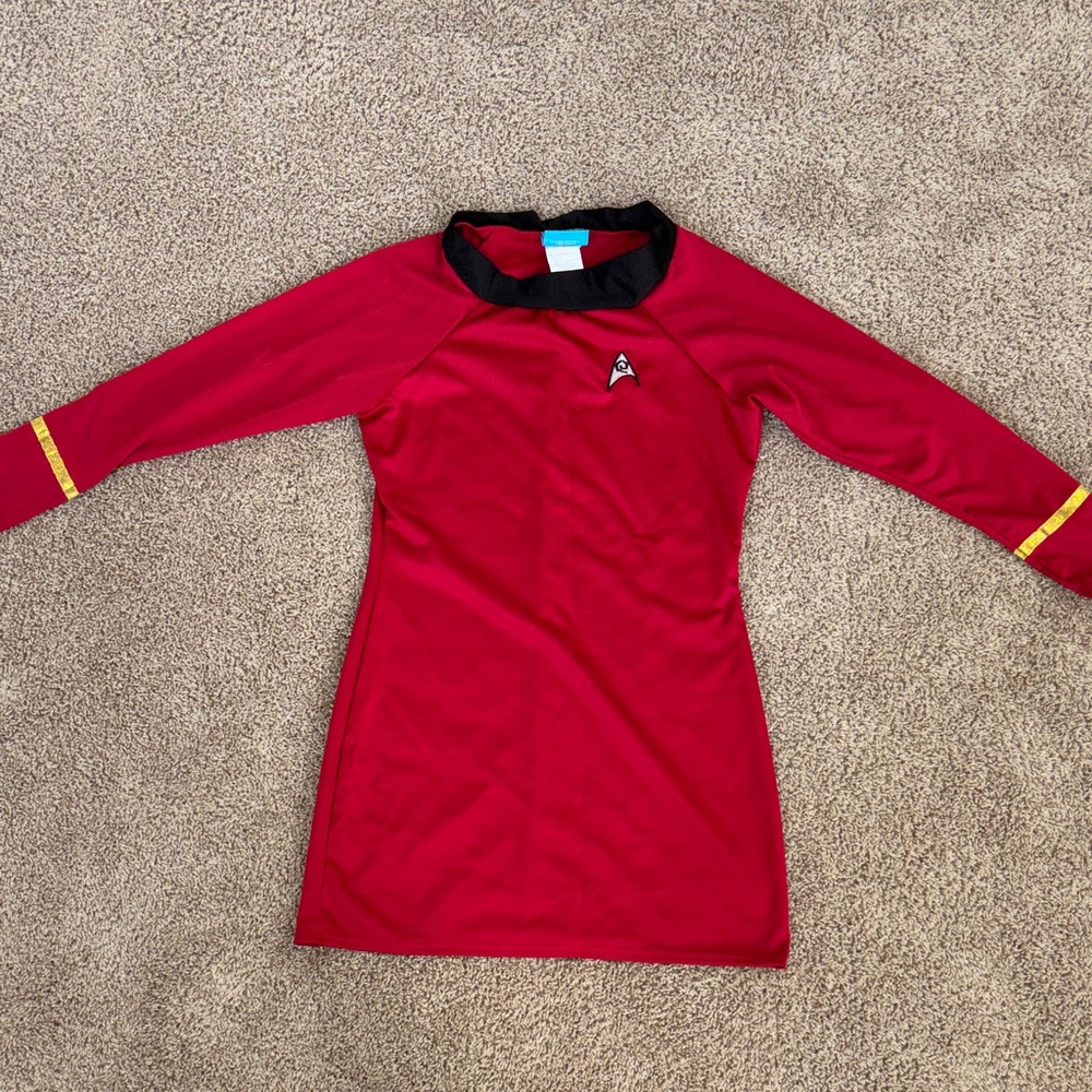 Red Long-Sleeve Star Trek Dress